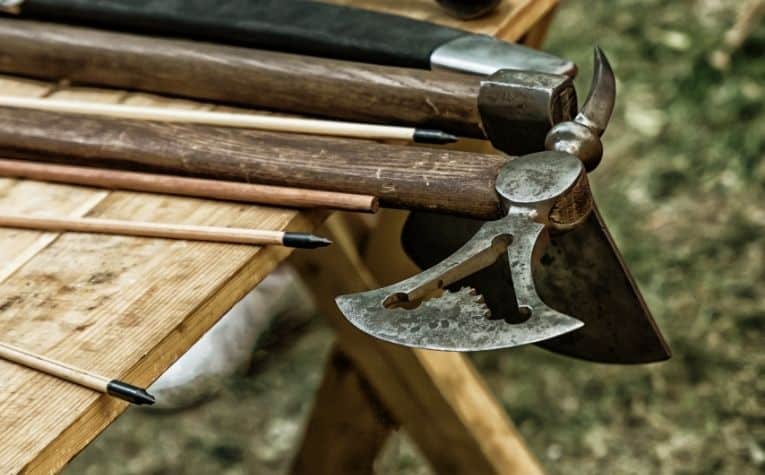 Why did Vikings use axes instead of swords?